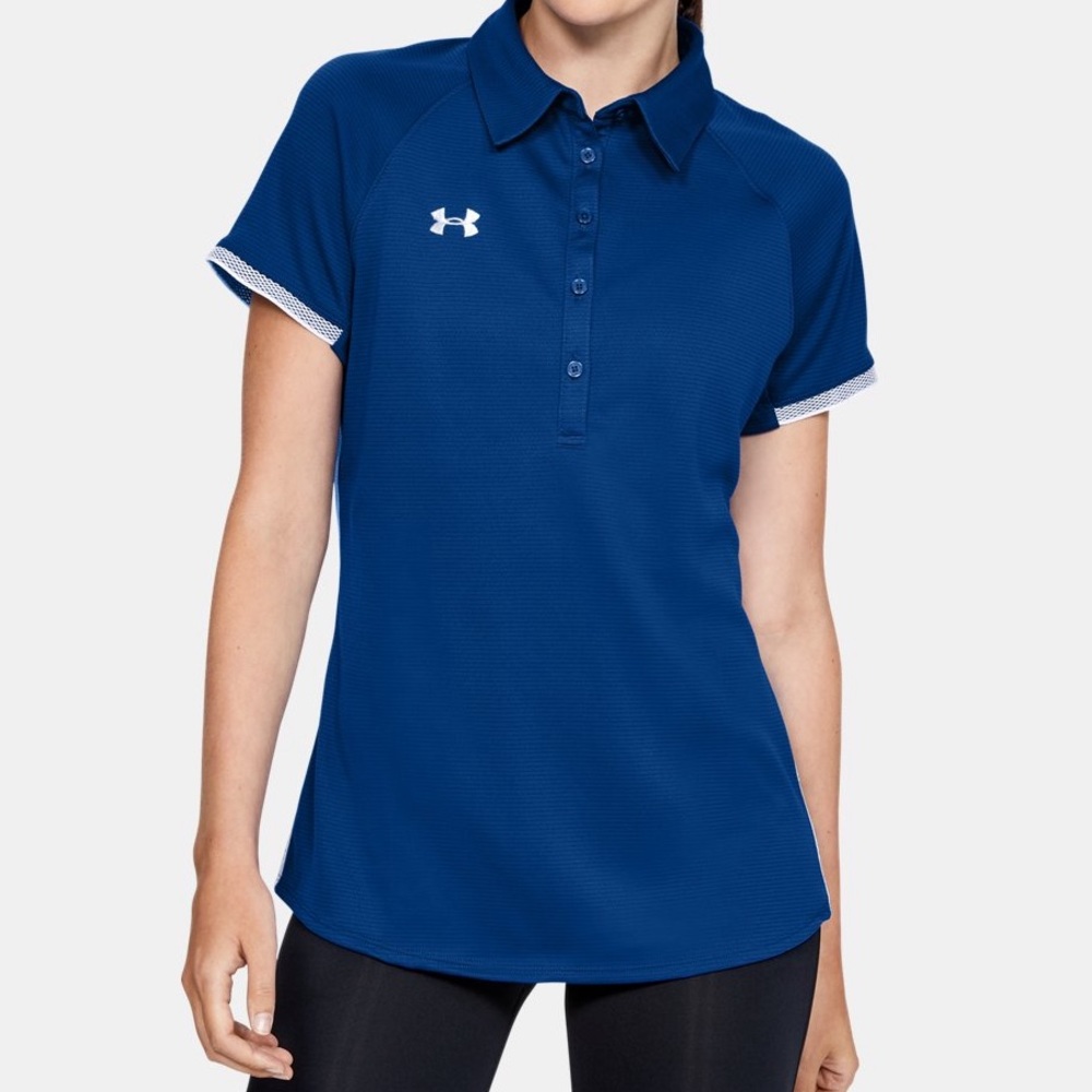 Under Armour Rival Polo - Royal / White - Women’s Large